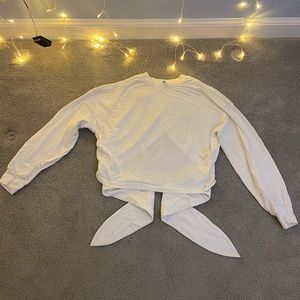 Tie-back Athleta crop sweater, S